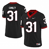 Georgia Bulldogs 31 Chris Conley Black Nike College Football Jersey Dzhi,baseball caps,new era cap wholesale,wholesale hats